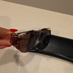 Saint Laurent Leopard Print Sunglasses